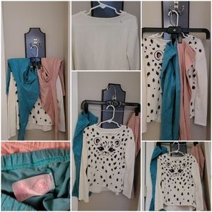 Gold and teal Leggings Bundle size 6